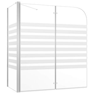 vidaXL Enclos de bain 120x68x130 cm verre tremp&eacute; rayures
