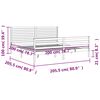 vidaXL Cadre de lit sans matelas 200x200 cm bois massif