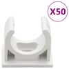 vidaXL Goulottes de c&acirc;ble avec pinces &Oslash;20 mm 30 m PVC