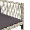 vidaXL Ensemble &agrave; manger de jardin et coussins 15 pcs gris clair rotin