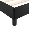 vidaXL Cadre de lit avec t&ecirc;te de lit sans matelas noir 90x200 cm