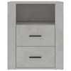 vidaXL Table de chevet Gris b&eacute;ton 50x36x60 cm Bois d'ing&eacute;nierie