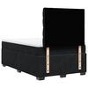 vidaXL Sommier &agrave; lattes de lit avec matelas noir 120x190 cm velours