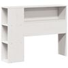 vidaXL Lit biblioth&egrave;que sans matelas blanc 100x200 cm bois pin massif