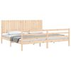 vidaXL Cadre de lit sans matelas 200x200 cm bois massif