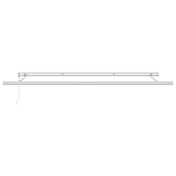 vidaXL Cadre d'auvent Blanc 450 &times; 300 cm Aluminium
