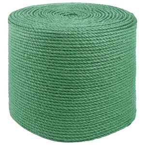 vidaXL Corde en Jute 6 mm Vert Jute 100% Tossa