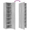 vidaXL Buffet haut sonoma gris 45x42,5x185 cm bois d'ing&eacute;nierie