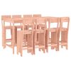 vidaXL Ensemble de bar de jardin 9 pcs bois massif douglas