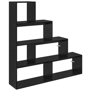 vidaXL Cloison Biblioth&egrave;que Ch&ecirc;ne noir 143,5 x 29 x 143,5 cm