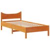 vidaXL Cadre de lit avec tiroirs cire marron 75x190 cm bois pin massif