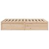 vidaXL Cadre de lit sans matelas 135x190 cm bois de pin massif