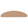 vidaXL Tapis d'escalier autocollants 15 pcs 56x17x3 cm Beige