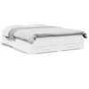vidaXL Cadre de lit avec tiroirs sans matelas blanc 150x200 cm