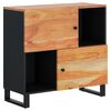 vidaXL Buffet avec 2 portes 80x33x75 cm bois massif d'acacia