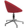 vidaXL Chaise pivotante de bureau Rouge bordeaux Tissu