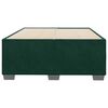 vidaXL Cadre de lit sans matelas vert fonc&eacute; 120x200 cm velours