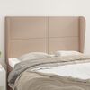 vidaXL T&ecirc;te de lit avec oreilles Cappuccino 147x23x118/128 cm