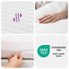 vidaXL Matelas en mousse blanc 140x210 cm 7 zones duret&eacute; 20 ILD
