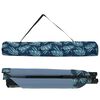 vidaXL Lit de camping pliant Motif de feuille Tissu Oxford