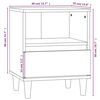 vidaXL Tables de chevet 2 pcs Blanc brillant 40x35x50 cm