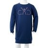 Robe sweatshirt pour enfants bleu marine 116