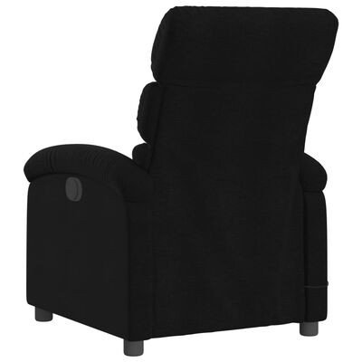 vidaXL Fauteuil de massage inclinable électrique Noir Tissu