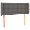 vidaXL T&ecirc;te de lit avec oreilles Gris 83x16x78/88 cm Similicuir