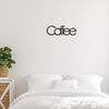 Homemania D&eacute;coration murale Mots 50x17 cm Acier Noir