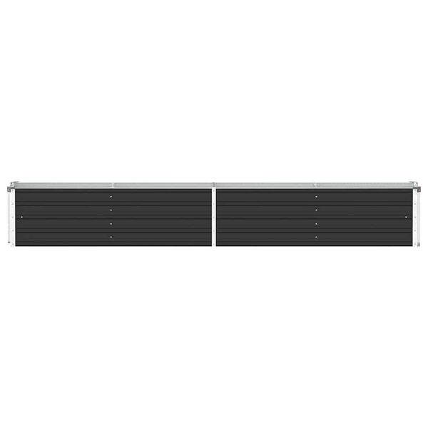 vidaXL Lit sur&eacute;lev&eacute; de jardin Acier galvanis&eacute; 320x40x45 cm Anthracite