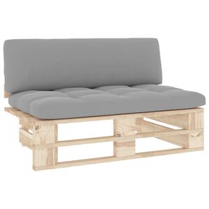 vidaXL Canap&eacute; central palette de jardin bois de pin impr&eacute;gn&eacute;