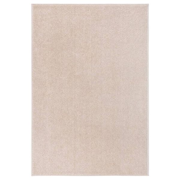 vidaXL Tapis &agrave; poils courts 200x290 cm Beige fonc&eacute;