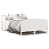 vidaXL Cadre de lit sans matelas blanc 160x200 cm bois de pin massif