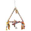 FLAMINGO Corde &agrave; balan&ccedil;oire jouet pour oiseaux triangle M 33x5x47 cm