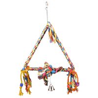 FLAMINGO Corde à balançoire jouet pour oiseaux triangle M 33x5x47 cm