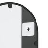 vidaXL Miroir mural noir 30x60 cm arche fer
