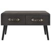 vidaXL Table basse Gris 80x40x46 cm Velours