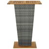 vidaXL Ensemble de bar de jardin 5 pcs et coussins R&eacute;sine tress&eacute;e Gris