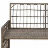 vidaXL Banc ext&eacute;rieur Uni Gris et Gris fonc&eacute; 116 x 55 x 82 cm