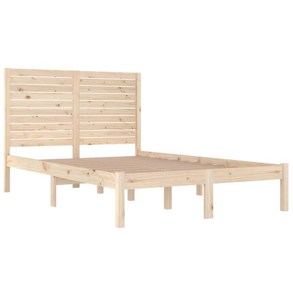 vidaXL Cadre de lit sans matelas 140x190 cm bois massif