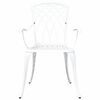 vidaXL Chaise de jardin 2 pcs Blanc 53 x 51 x 88,5cm Aluminium