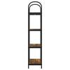 vidaXL &Eacute;tag&egrave;re Ch&ecirc;ne fum&eacute; 60 x 30 x 146 cm Bois d'ing&eacute;nierie