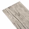 vidaXL Planches de sol 36 pcs Gris 5,02 m&sup2; PVC