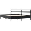 vidaXL Cadre de lit sans matelas noir 150x200 cm