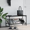 vidaXL &Eacute;tag&egrave;re &agrave; chaussures noir 90x30x45 cm bois d'ing&eacute;nierie