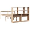 vidaXL Lit biblioth&egrave;que sans matelas 140x200 cm bois massif de pin