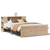 vidaXL Lit biblioth&egrave;que sans matelas 160x200 cm bois massif de pin