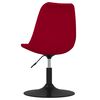 vidaXL Chaises pivotantes &agrave; manger lot de 6 Rouge Velours