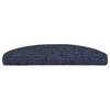vidaXL Tapis d'escalier autocollants 5 pièces 65 x 21 x 4 cm Bleu Demi-rond Grand