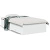 vidaXL Cadre de lit avec tiroirs sans matelas blanc 75x190 cm